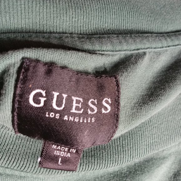 Vintage Guess Los Angeles Green Red T-shirt - Picture 4 of 4